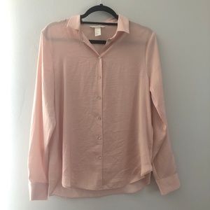 Pink Button Down Blouse